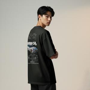 BMW CSL 3.0 Oversized Car Graphic T-Shirt – Automotive Edition